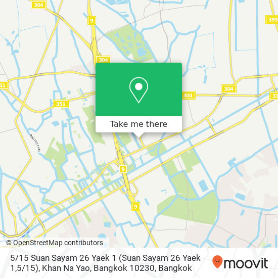 5 / 15 Suan Sayam 26 Yaek 1 (Suan Sayam 26 Yaek 1,5 / 15), Khan Na Yao, Bangkok 10230 map