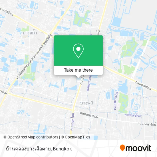 บ้านคลองบางเสือตาย map
