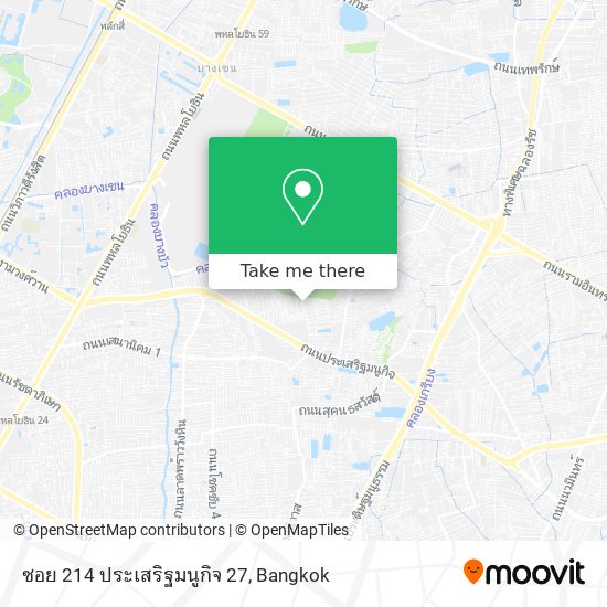 ซอย 214 ประเสริฐมนูกิจ 27 map