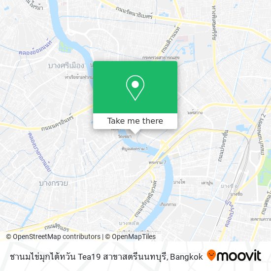 ชานมไข่มุกไต้หวัน Tea19 สาขาสตรีนนทบุรี map