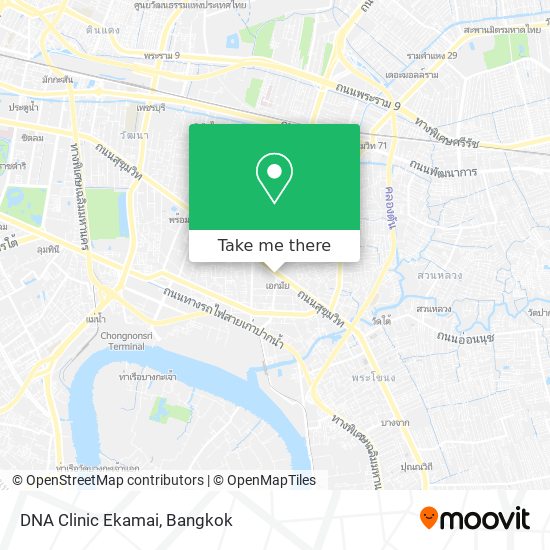 DNA Clinic Ekamai map