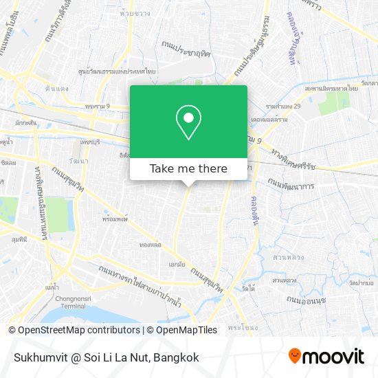 Sukhumvit @ Soi Li La Nut map