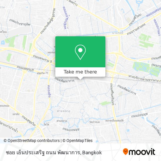 ซอย เย็นประเสริฐ ถนน พัฒนาการ map