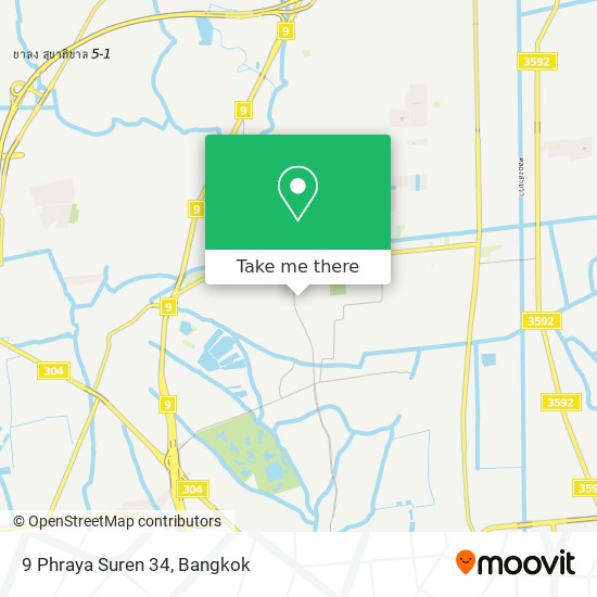 9 Phraya Suren 34 map