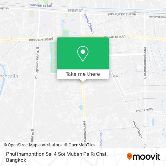 Phutthamonthon Sai 4 Soi Muban Pa Ri Chat map