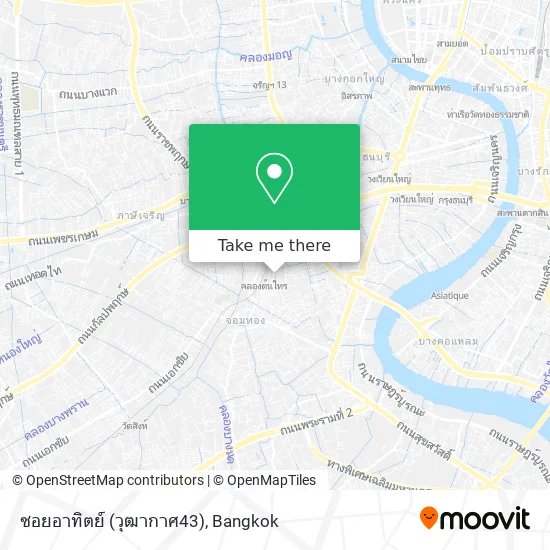 ซอยอาทิตย์ (วุฒากาศ43) map