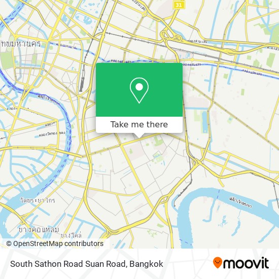 South Sathon Road Suan Road map