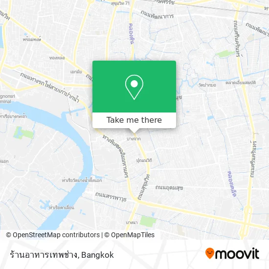 ร้านอาหารเทพช่าง map