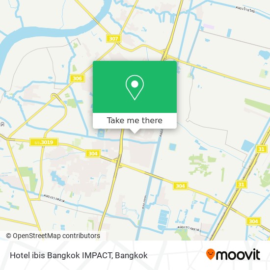 Hotel ibis Bangkok IMPACT map