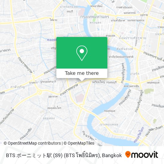 BTS ポーニミット駅 (S9) (BTS โพธิ์นิมิตร) map