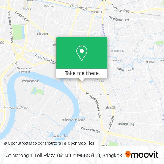 At Narong 1 Toll Plaza (ด่านฯ อาจณรงค์ 1) map