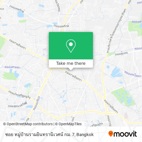 ซอย หมู่บ้านรามอินทรานิเวศน์ กม. 7 map