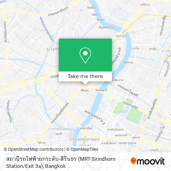 สถานีรถไฟฟ้ายกระดับ-สิรินธร (MRT-Sirindhorn Station / Exit 3a) map