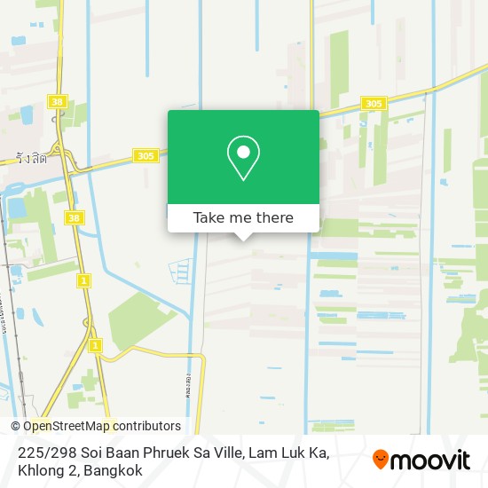 225 / 298 Soi Baan Phruek Sa Ville, Lam Luk Ka, Khlong 2 map
