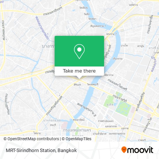 MRT-Sirindhorn Station map