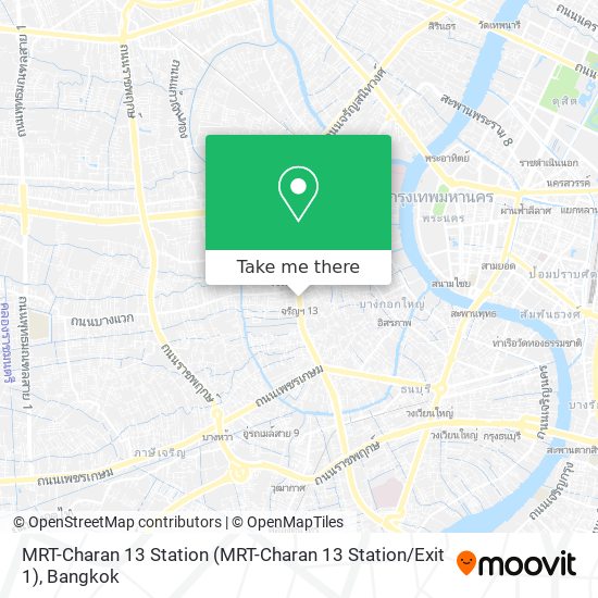 MRT-Charan 13 Station (MRT-Charan 13 Station / Exit 1) map