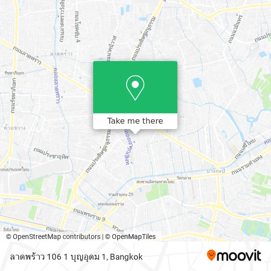 ลาดพร้าว 106 1 บุญอุดม 1 map