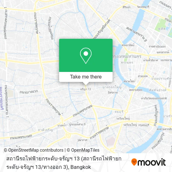 สถานีรถไฟฟ้ายกระดับ-จรัญฯ 13 (สถานีรถไฟฟ้ายกระดับ-จรัญฯ 13 / ทางออก 3) map