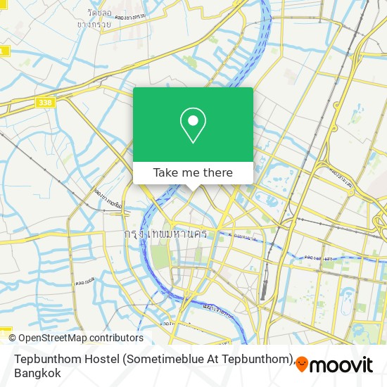 Tepbunthom Hostel (Sometimeblue At Tepbunthom) map