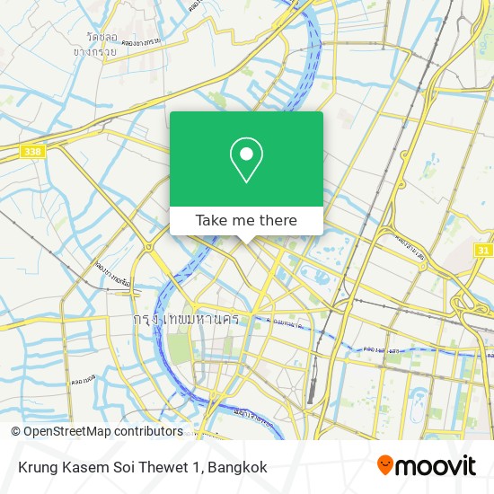 Krung Kasem Soi Thewet 1 map