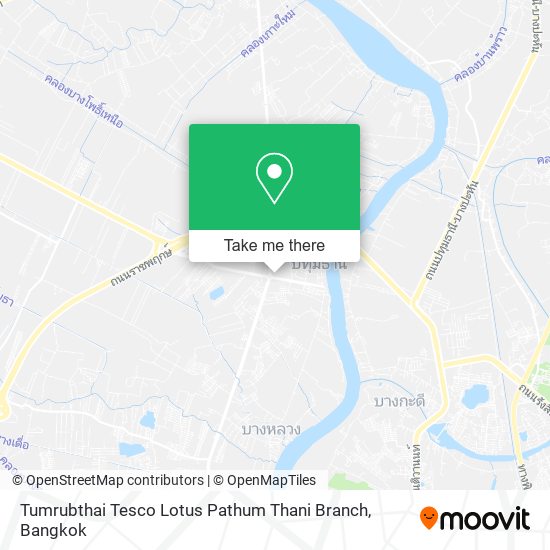 Tumrubthai Tesco Lotus Pathum Thani Branch map