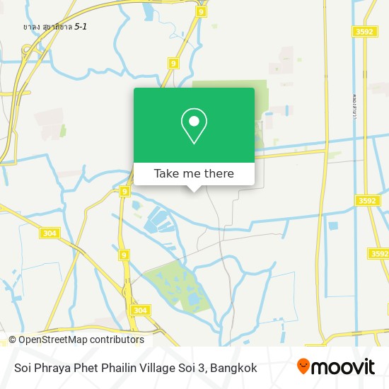 Soi Phraya Phet Phailin Village Soi 3 map