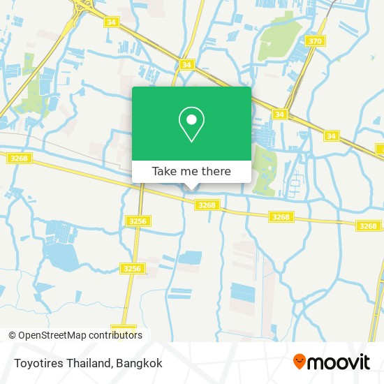 Toyotires Thailand map