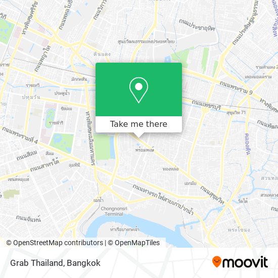 Grab Thailand map