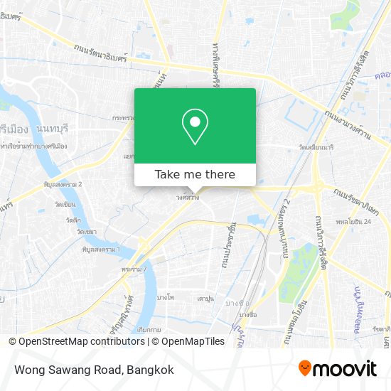 Wong Sawang Road map