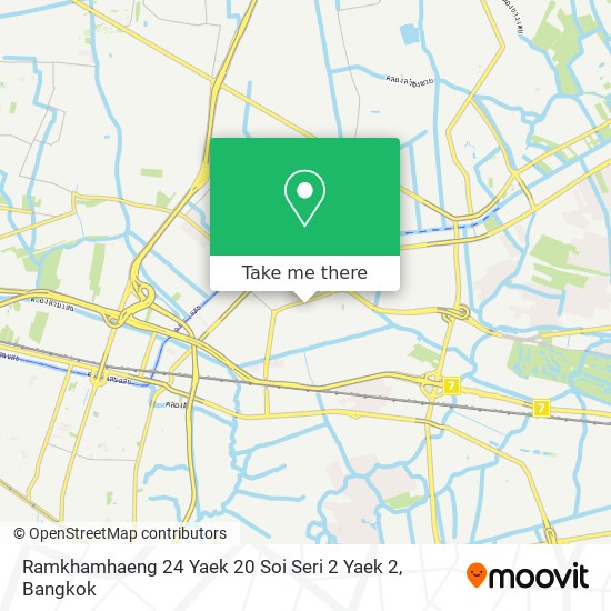 Ramkhamhaeng 24 Yaek 20 Soi Seri 2 Yaek 2 map
