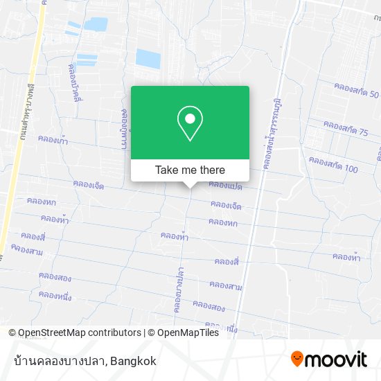 บ้านคลองบางปลา map