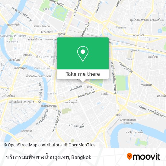 บริการมลพิษทางน้ำกรุงเทพ map