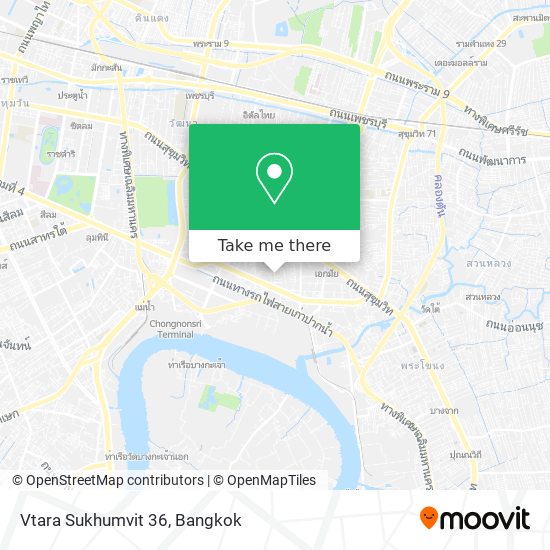 Vtara Sukhumvit 36 map