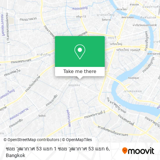 ซอย วุฒากาศ 53 แยก 1 ซอย วุฒากาศ 53 แยก 6 map