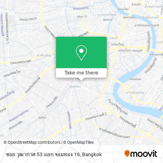 ซอย วุฒากาศ 53 แยก จอมทอง 16 map