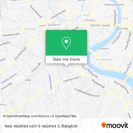 ซอย จอมทอง แยก 6 จอมทอง 3 map