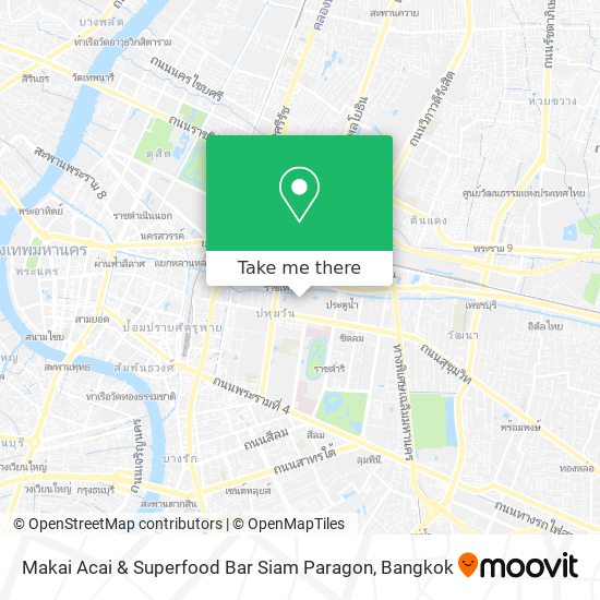 Makai Acai & Superfood Bar Siam Paragon map