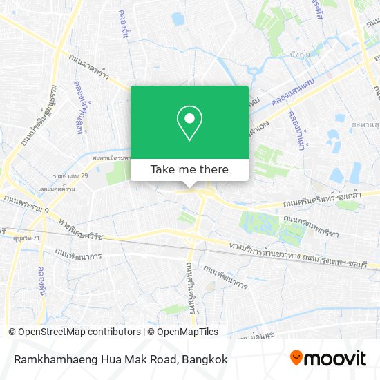 Ramkhamhaeng Hua Mak Road map