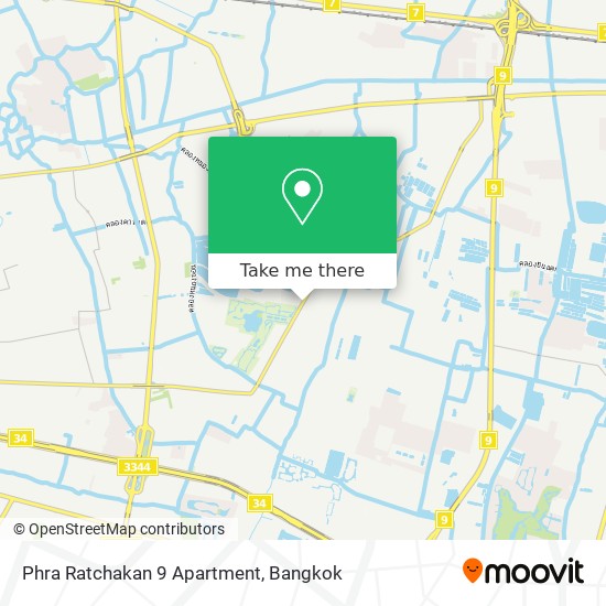Phra Ratchakan 9 Apartment map