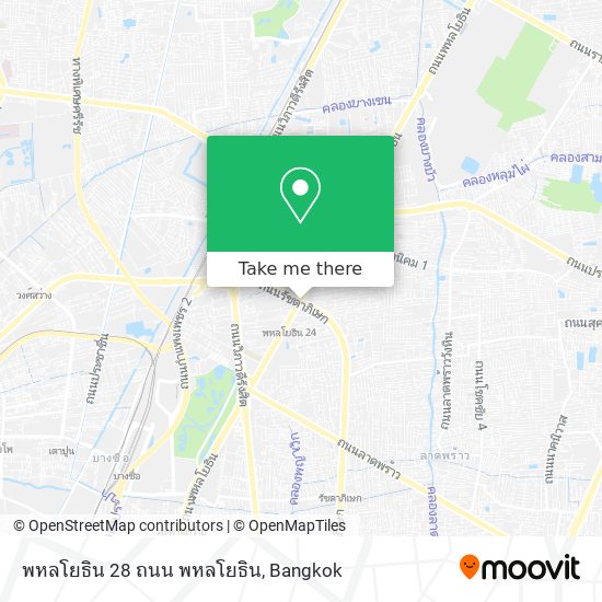 พหลโยธิน 28 ถนน พหลโยธิน map