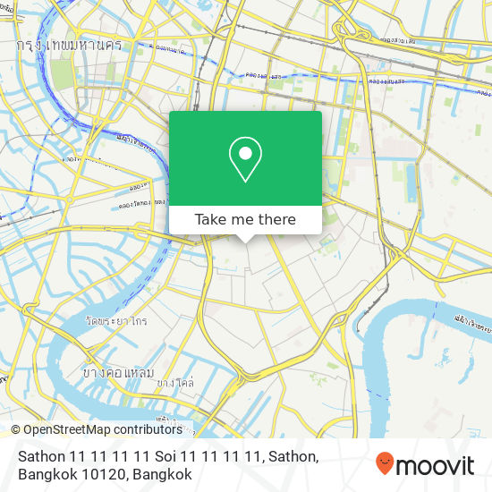 Sathon 11 11 11 11 Soi 11 11 11 11, Sathon, Bangkok 10120 map