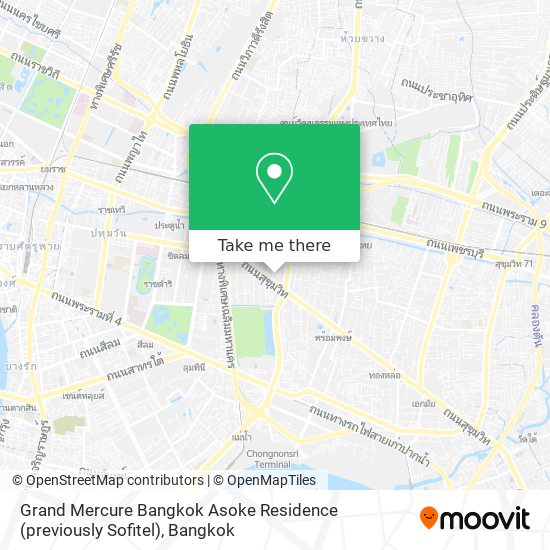 Grand Mercure Bangkok Asoke Residence (previously Sofitel) map