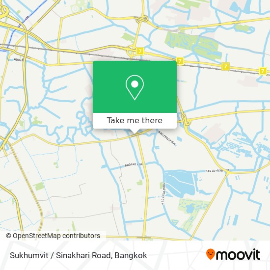 Sukhumvit / Sinakhari Road map