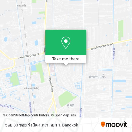 ซอย 83 ซอย รังสิต-นครนายก 1 map