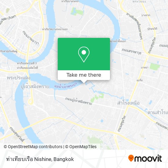 ท่าเทียบเรือ Nishine map