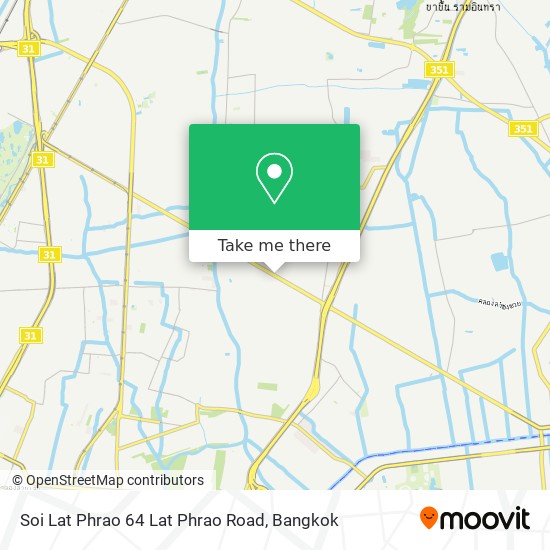 Soi Lat Phrao 64 Lat Phrao Road map
