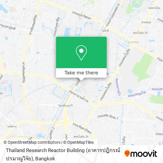 Thailand Research Reactor Building (อาคารปฏิกรณ์ปรมาณูวิจัย) map