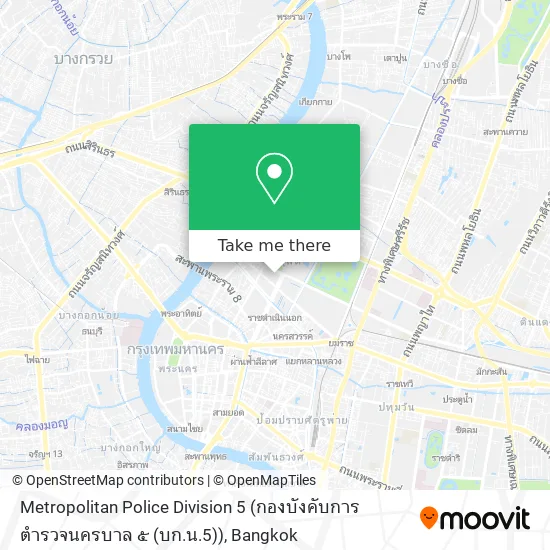 Metropolitan Police Division 5 (กองบังคับการตำรวจนครบาล ๕ (บก.น.5)) map