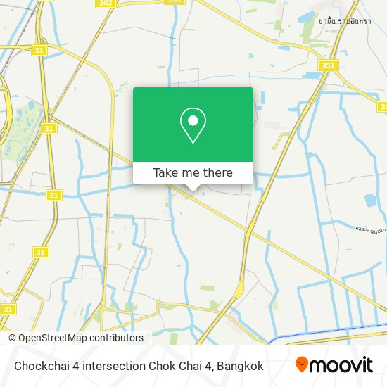 Chockchai 4 intersection Chok Chai 4 map