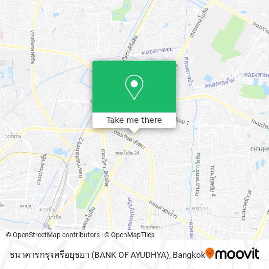 ธนาคารกรุงศรีอยุธยา (BANK OF AYUDHYA) map